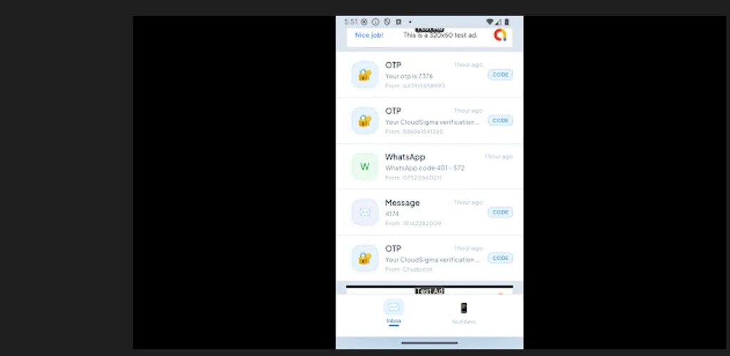 رقم أمريكي للواتس مع الكود screenshot
